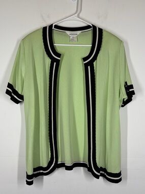 Misook Green Cardigan Size XL